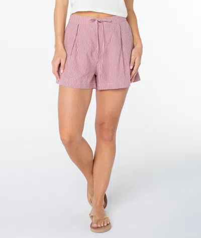 Roxy Mavericks Trouser Short In Port Pacific Stripe