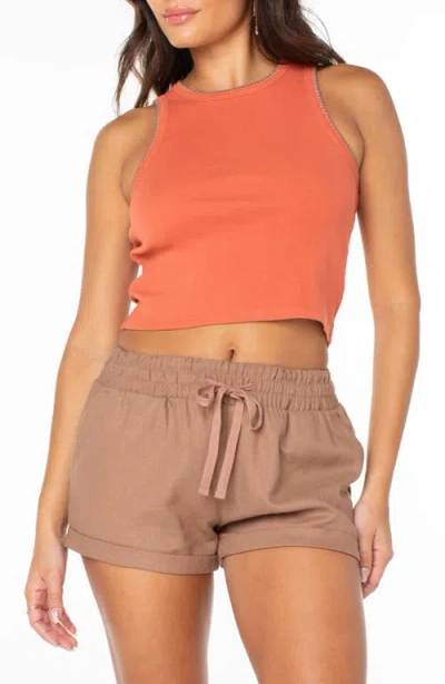 Roxy Meant To Be Crop Tank In Orange