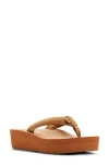 Roxy Melinda Platform Flip Flop In Brown