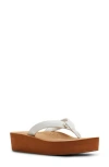 Roxy Melinda Platform Flip Flop In White