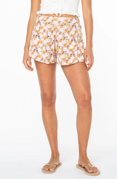Roxy Midnight Ave Floral Shorts In Multi