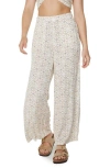 Roxy Midnight Avenue Wide Leg Pants In Pattern