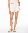 Roxy Midnight Moon Rib Shorts In Pink