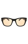 Roxy Midsize 52mm Square Sunglasses In Black/olive