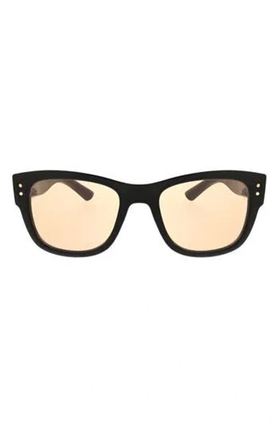 Roxy Midsize 52mm Square Sunglasses In Black/olive