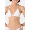 Roxy Mini Tiki Triangle Bikini Top In White