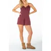 Roxy Moonrise Cotton Romper In Red