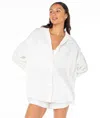 Roxy Morning Time Button Up In White