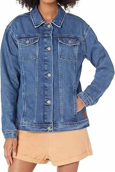 Roxy Mountain Roads Denim Jacket In Blue