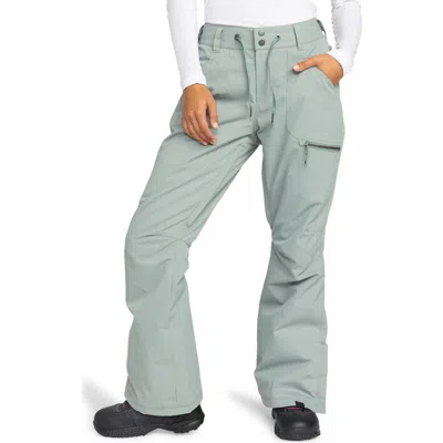 Roxy Nadia Insulated Waterproof Snow Pants In Lily Pad