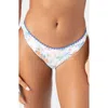 Roxy North Shore Hipster Shirred Back Bikini Bottoms In Multi