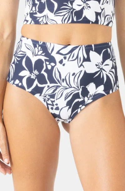 Roxy Oceanside High Waist Bikini Bottoms In Multi