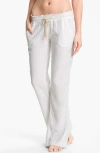Roxy Oceanside Linen Blend Beach Pants In White