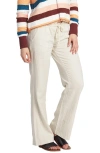 Roxy Oceanside Linen Blend Beach Pants In Stone