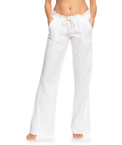 Roxy Oceanside Pant In White