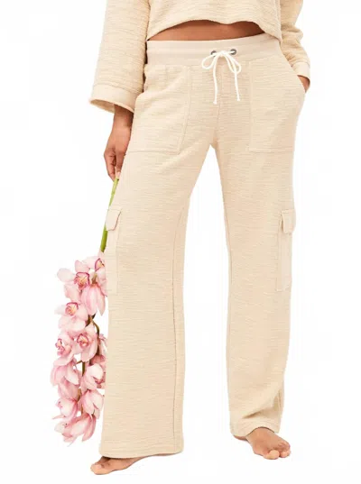 Roxy Off The Hook Pant In Tapioca In Pink