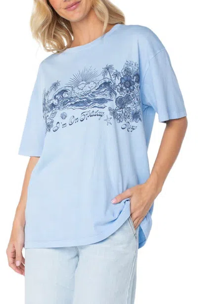 Roxy On Holiday Graphic T-shirt In Blue