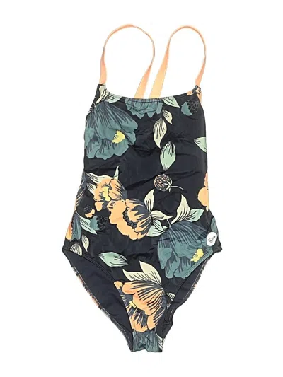 Pre-owned Roxy One Piece Swimsuit In Black