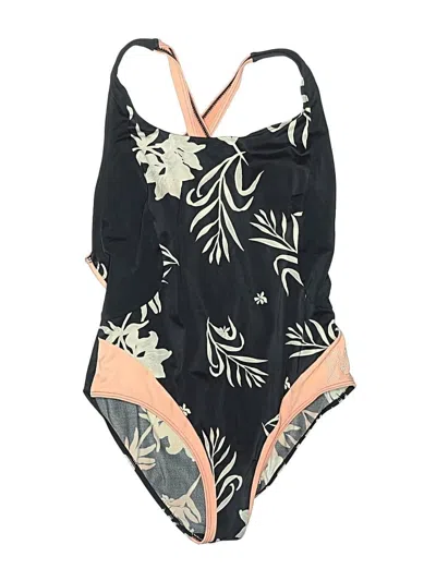Pre-owned Roxy One Piece Swimsuit In Black