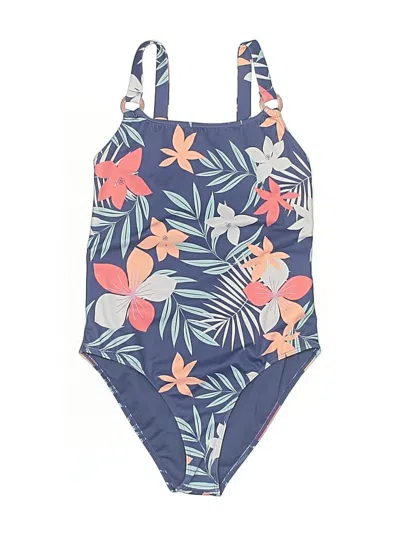 Pre-owned Roxy One Piece Swimsuit In Blue