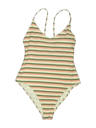 Pre-owned Roxy One Piece Swimsuit In Brown