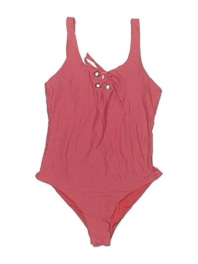 Pre-owned Roxy One Piece Swimsuit In Burgundy