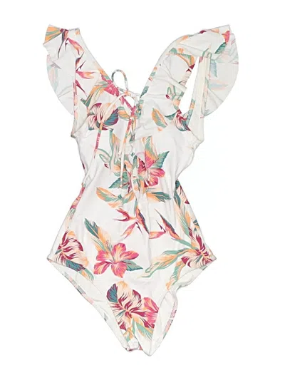 Pre-owned Roxy One Piece Swimsuit In Ivory
