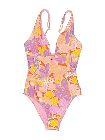 Pre-owned Roxy One Piece Swimsuit In Pink