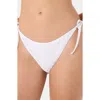 Roxy Open Stitch Side Tie Bikini Bottoms In White