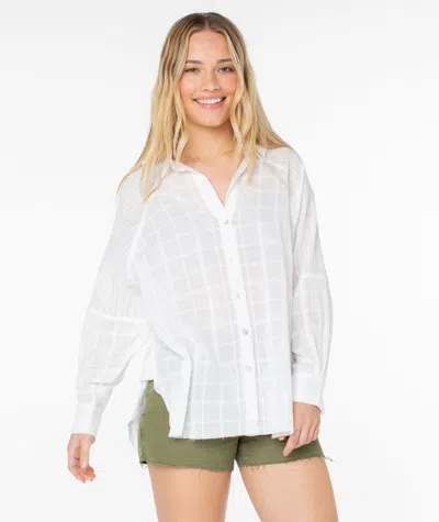 Roxy Out Of Office Shirt In White