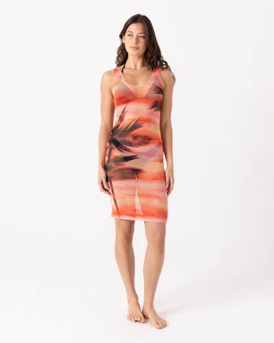 Roxy Palm Before The Storm Mesh Cover Up Dress In Multi