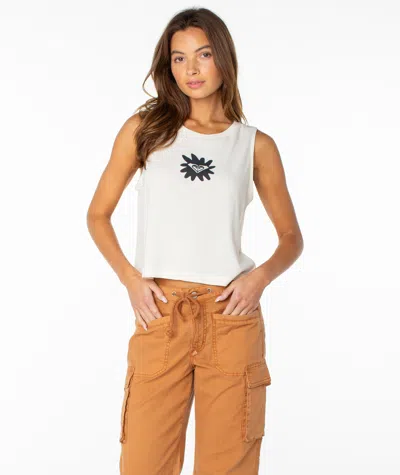 Roxy Palm Poster Wildflower Tank In White