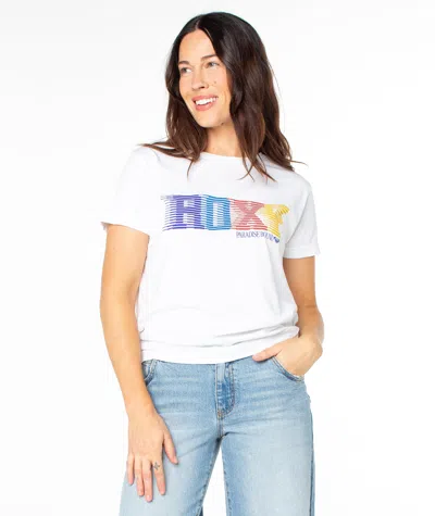 Roxy Paradise Bound Boyfriend Tee In White