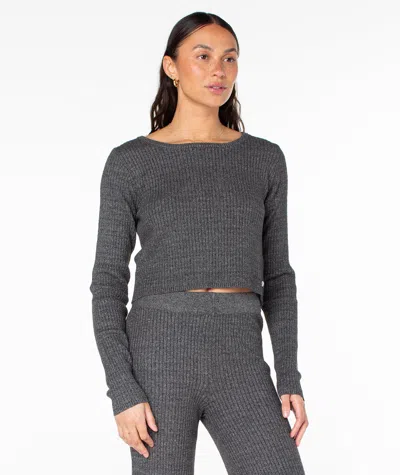 Roxy Pipe Dream Sweater In Gray