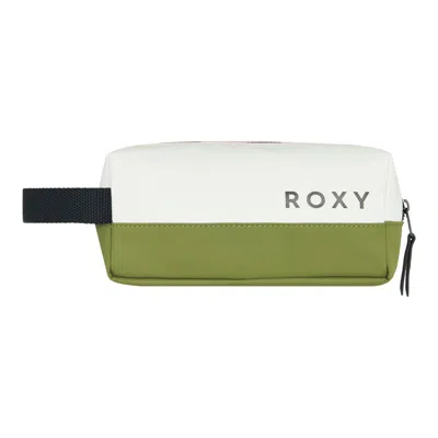 Roxy Pop It Pencil Case In Oil Green