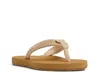 Roxy Embellished Flip Flop In Gold