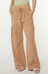 Roxy Precious Cargo Beach Cotton Gauze Pants In Neutral