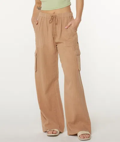 Roxy Precious Cargo Pant In Brown