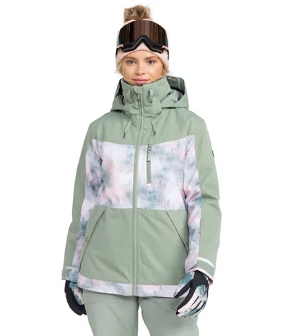 Roxy Presence Parka Jacket In Green