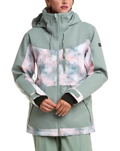 Roxy Presence Parka Jacket In Green