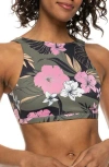 Roxy Pro The Pop Up Crop Bikini Top