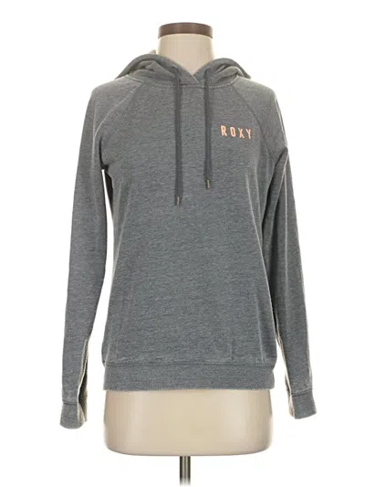 Pre-owned Roxy Pullover Hoodie In Gray