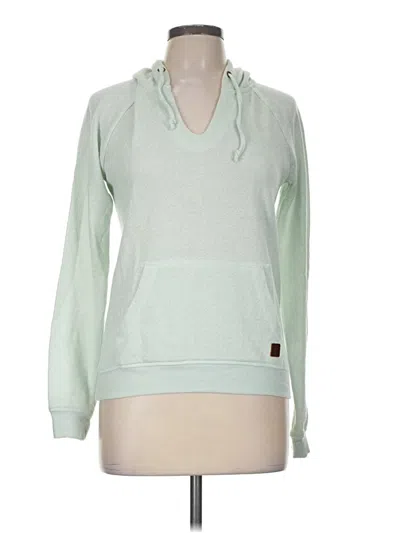 Pre-owned Roxy Pullover Hoodie In Green