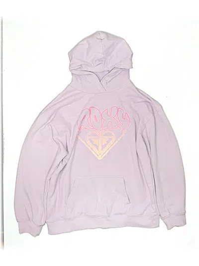 Pre-owned Roxy Kids' Pullover Hoodie In Purple
