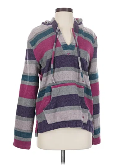 Pre-owned Roxy Pullover Hoodie In Purple