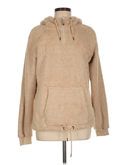 Pre-owned Roxy Pullover Hoodie In Tan