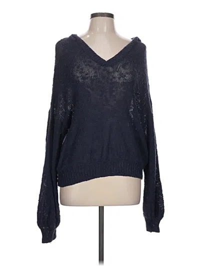 Pre-owned Roxy Pullover Sweater In Blue