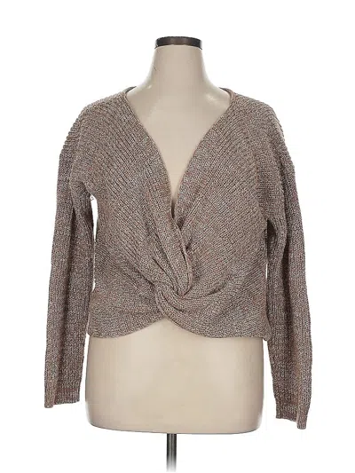 Pre-owned Roxy Pullover Sweater In Brown