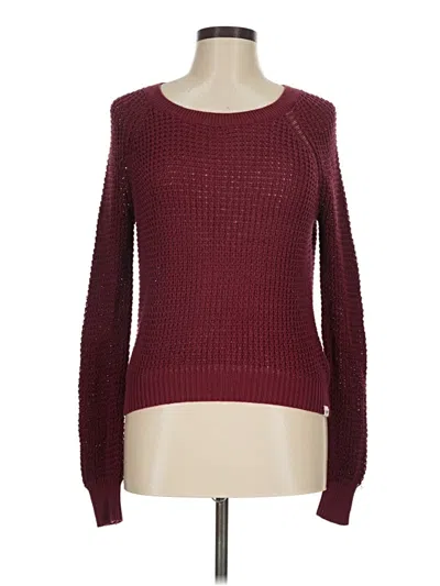 Pre-owned Roxy Pullover Sweater In Burgundy