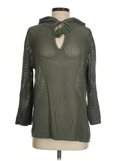 Pre-owned Roxy Pullover Sweater In Green